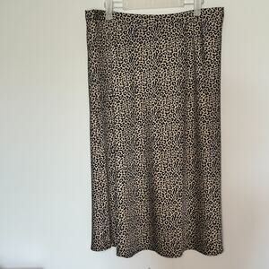 J. Crew Leopard Print A-Line Skirt